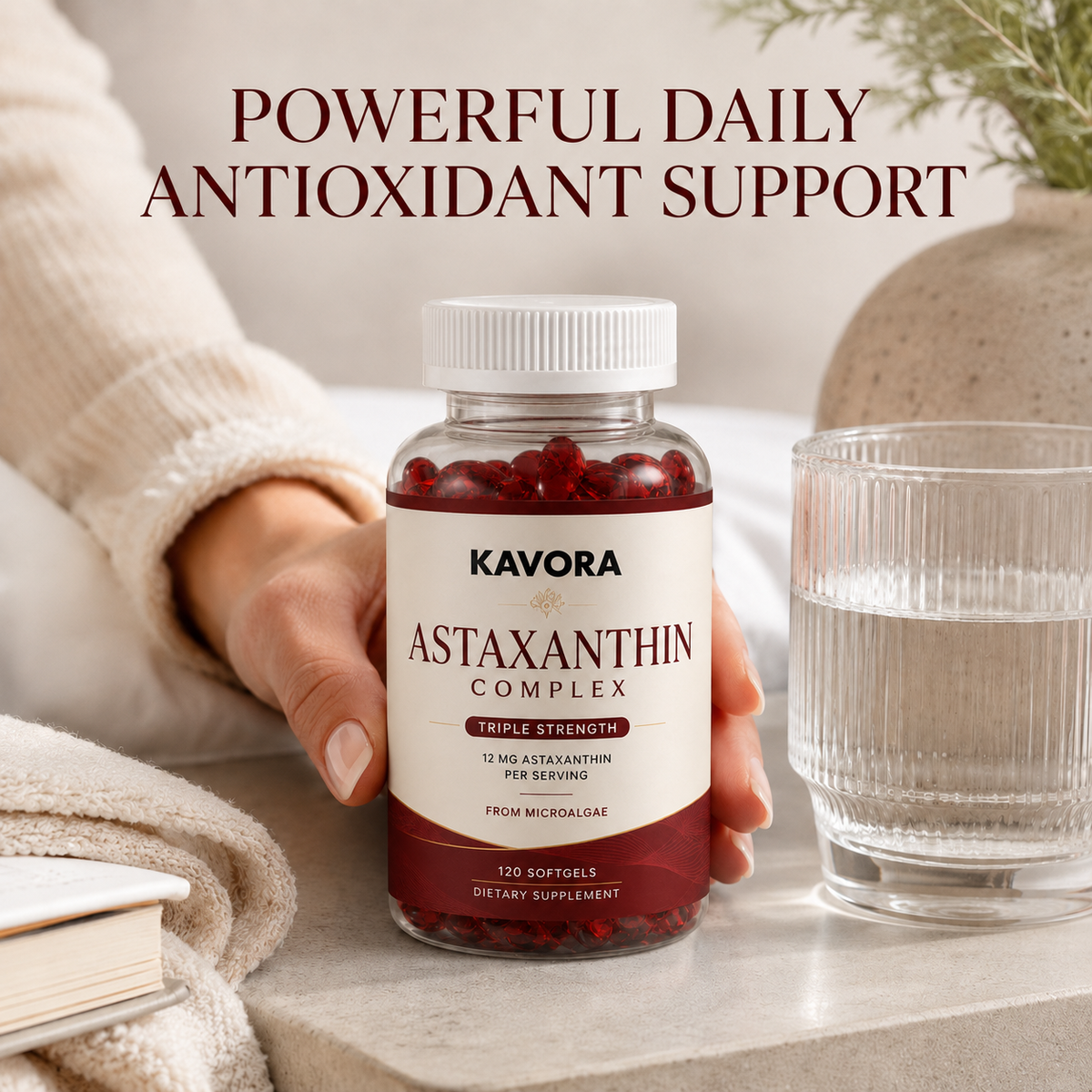 Kavora Astaxanthin 12mg Softgels