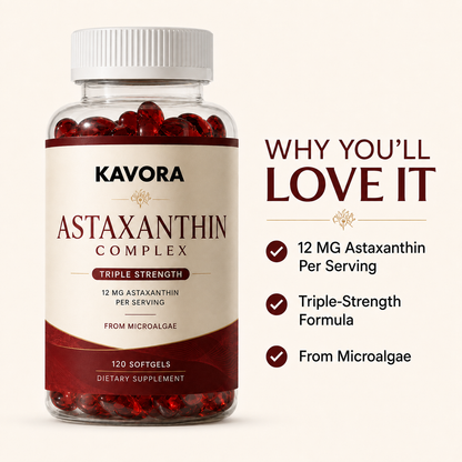 Kavora Astaxanthin 12mg Softgels